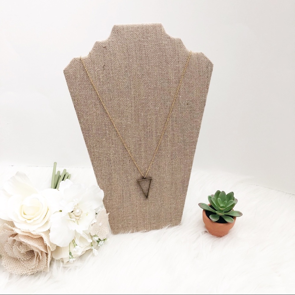 Bronze Triangle Necklace